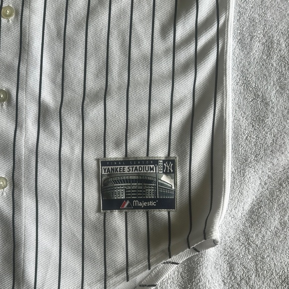 Majestic Black and White Pinstripe Jersey - Picture 2 of 4